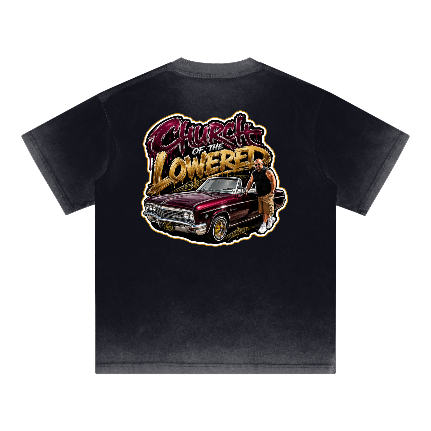 Reverse Dyed Loose Cotton T-Shirt
