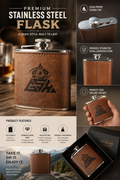 Leather Bound Flask