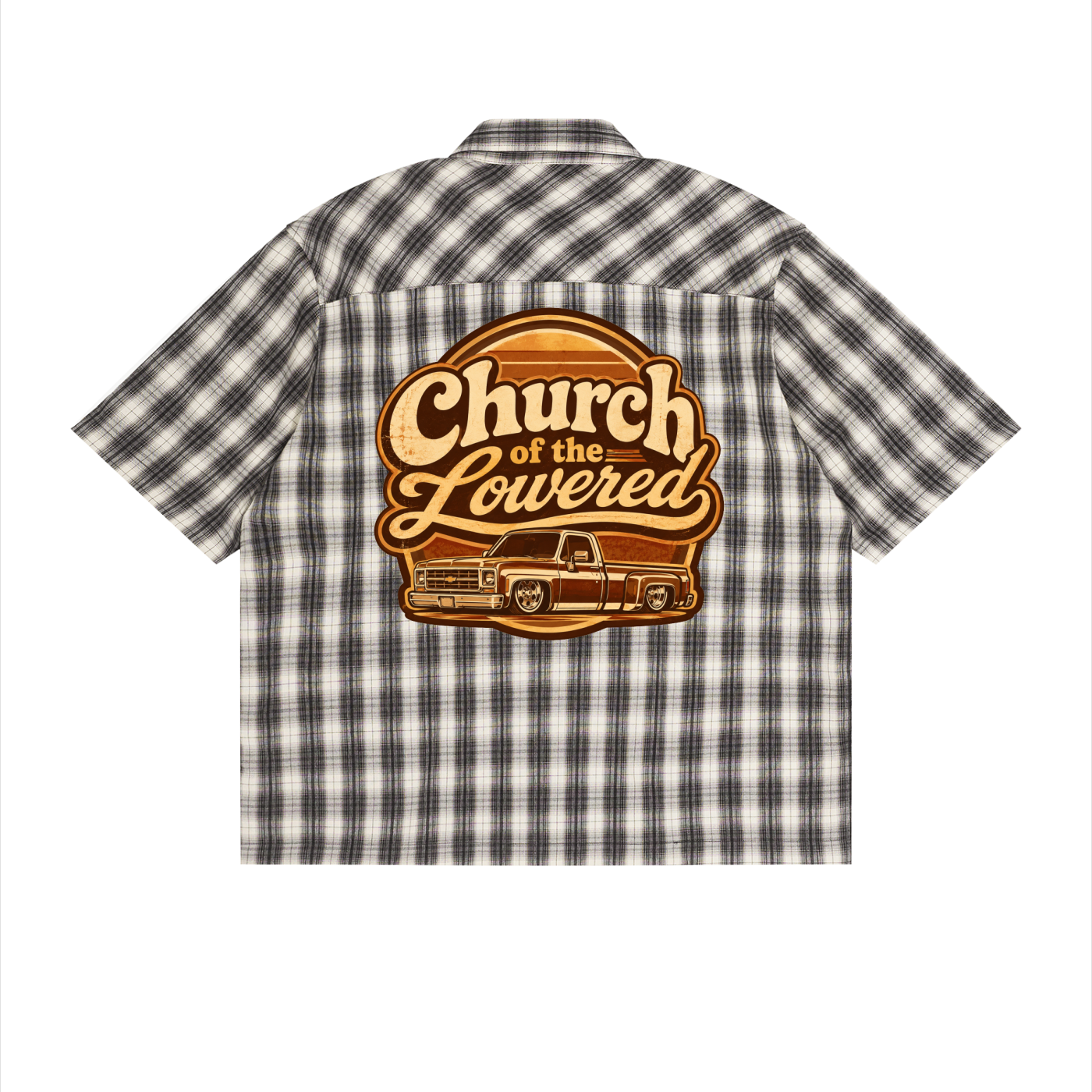 Unisex Boxy Plaid Short Sleeve Shirt